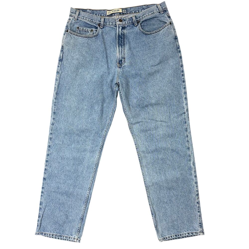 Vintage 90s Men's 40 GAP Light Wash Relaxed Fit Denim Jeans Inseam 32 USA